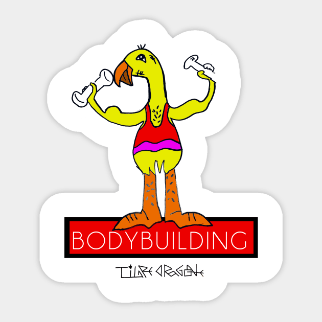 Bodybuilding Sticker by Tigredragone